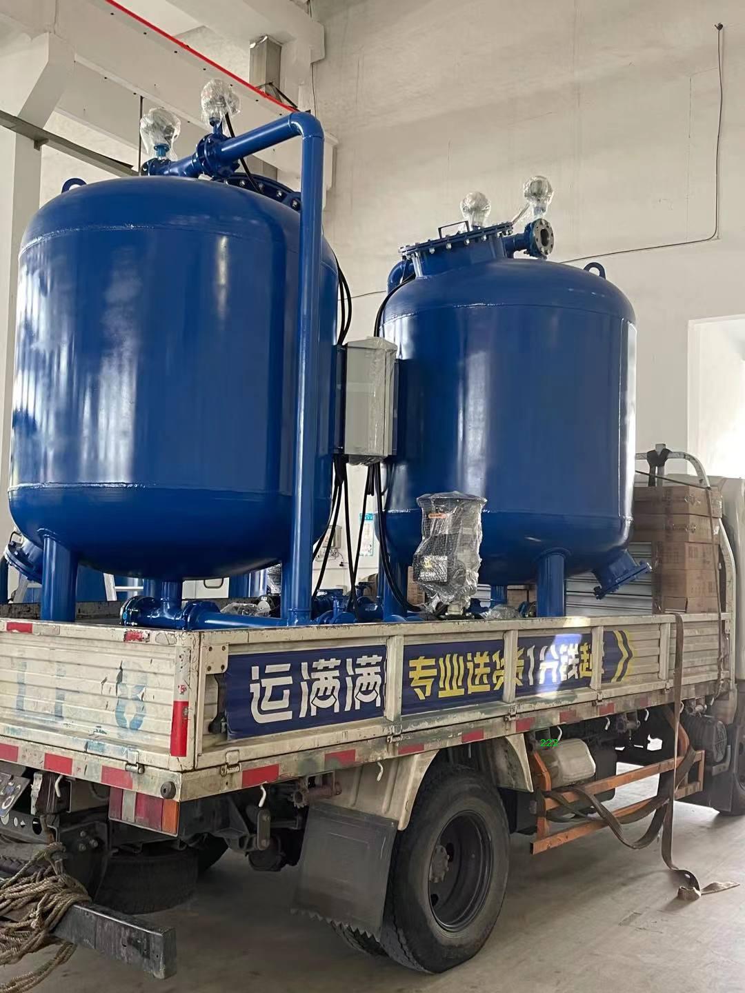 江蘇鹽城專車直達(dá)兩套石英砂過濾器